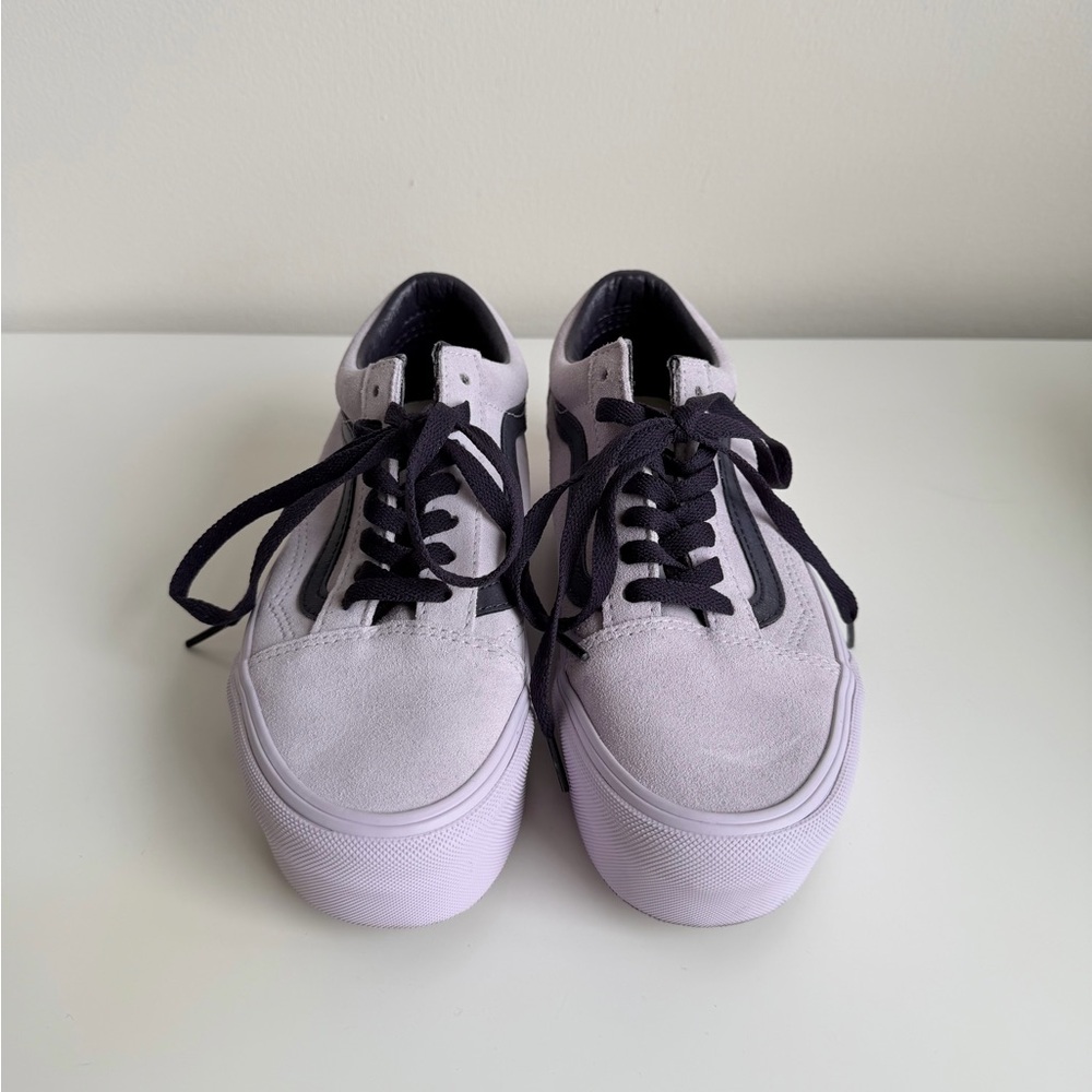 Vans Women's Suede Sneakers - Lavender and Black